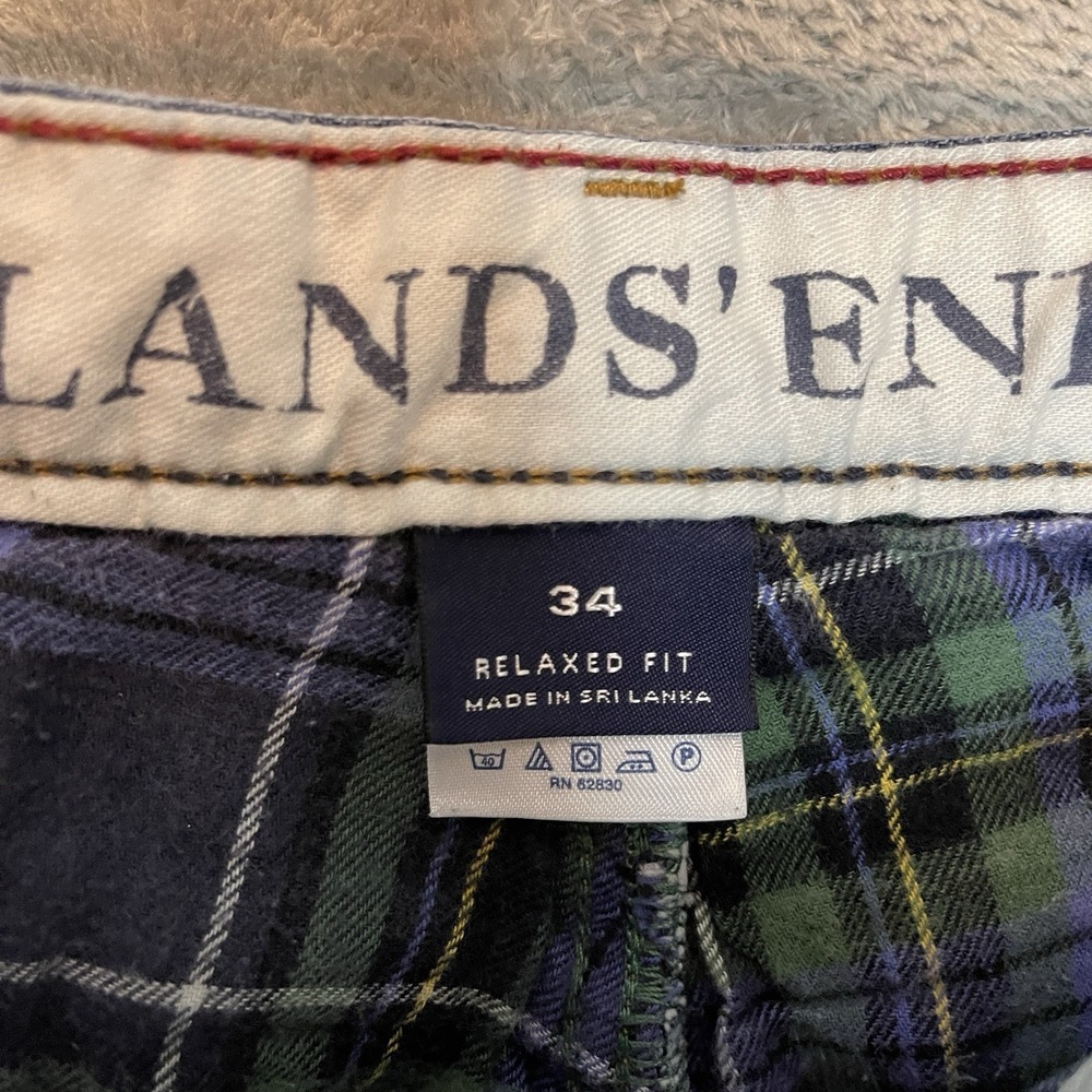 Lands End Men Flannel Lined Relaxed Taper Jean 33x28* Workwear Gorpcore Outdoors - Picture 4 of 10